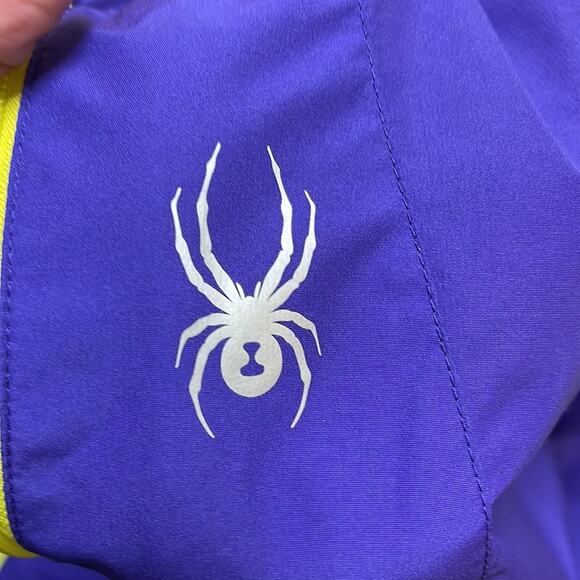 Spyder Purple and Pink Double Zip Up Jacket Girls Size XL 18 - Picture 7 of 7